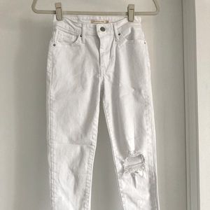 Levi’s 721 High rise white skinny jeans